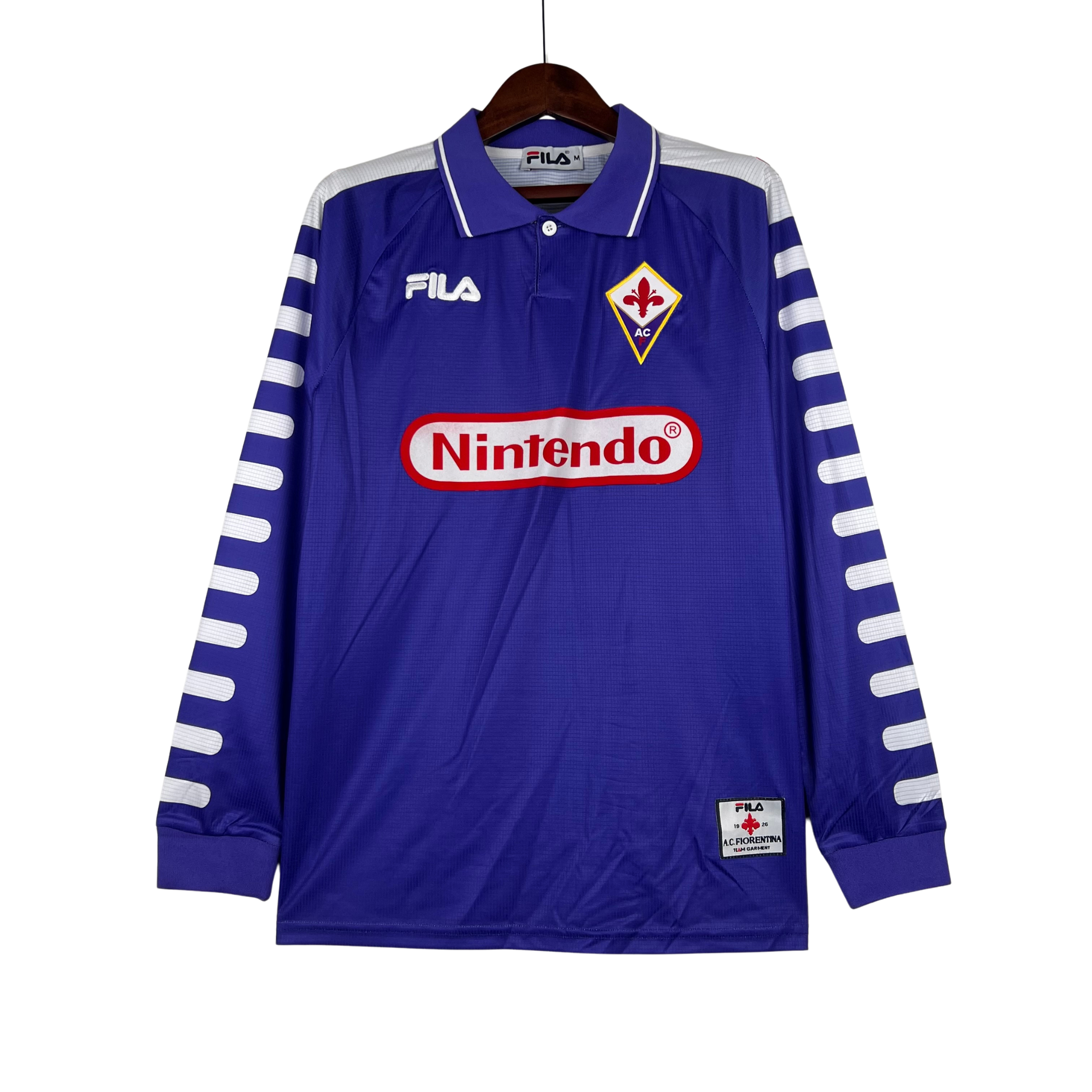 Camisa ACF Fiorentina I 98/99 Retrô Manga Longa