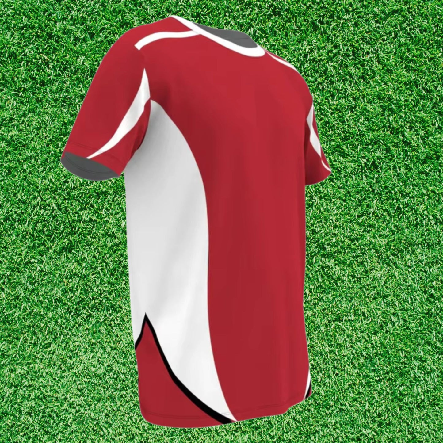 Camisa Futebol Vermelho e Branco Personalizado 25/26