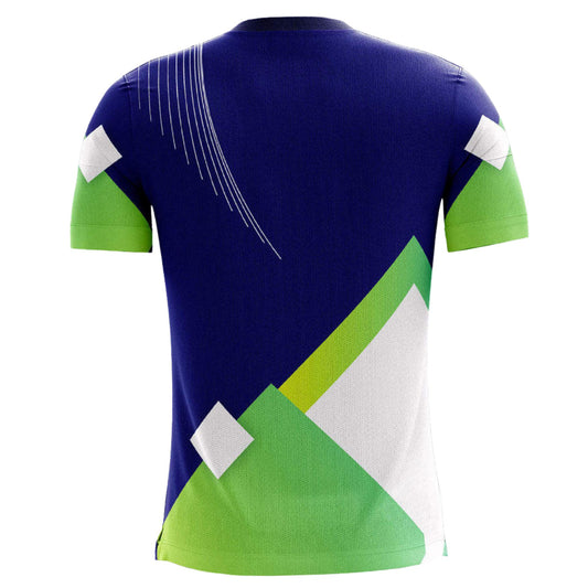Camisa Futebol Azul e Verde Customizada 25/26