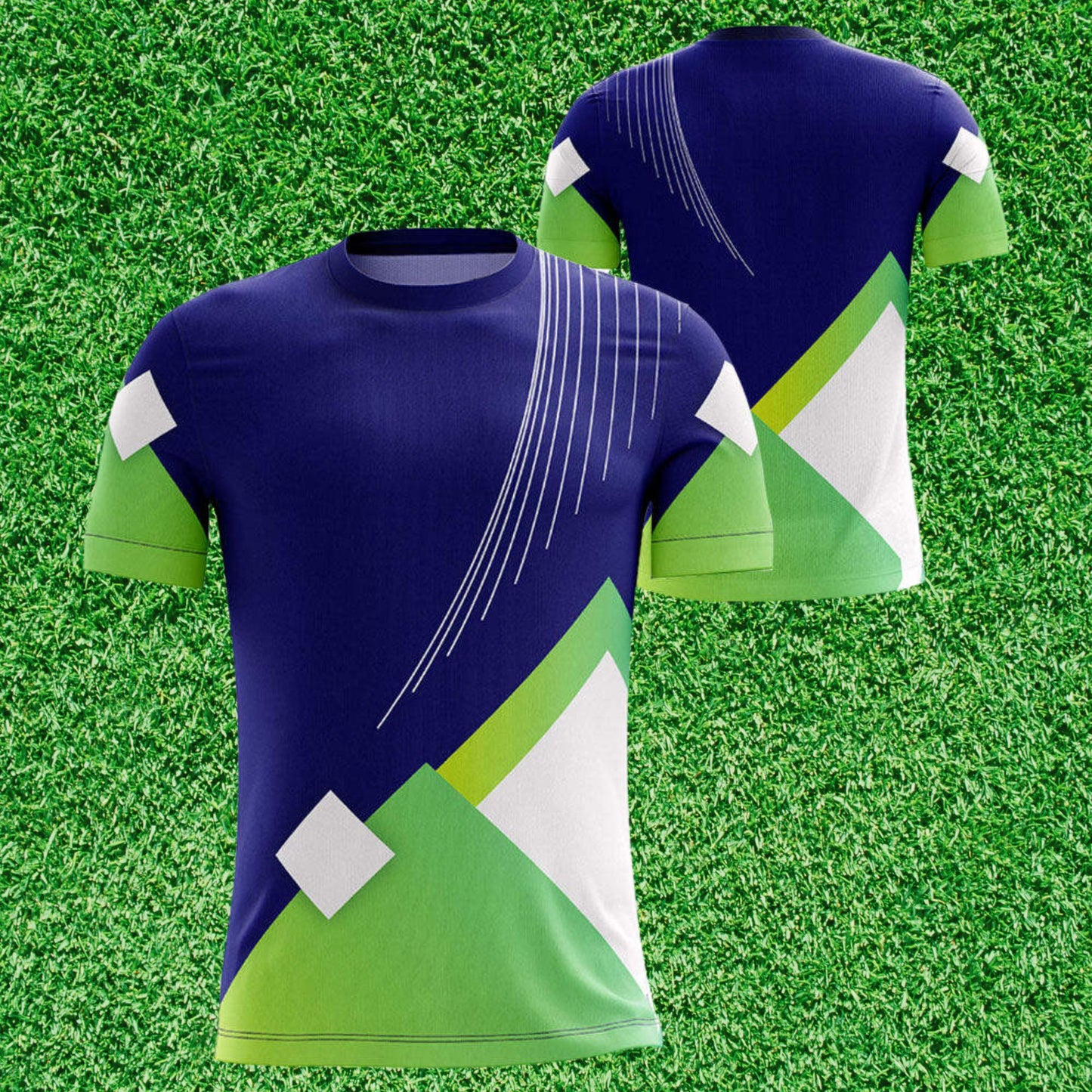 Camisa Futebol Azul e Verde Customizada 25/26