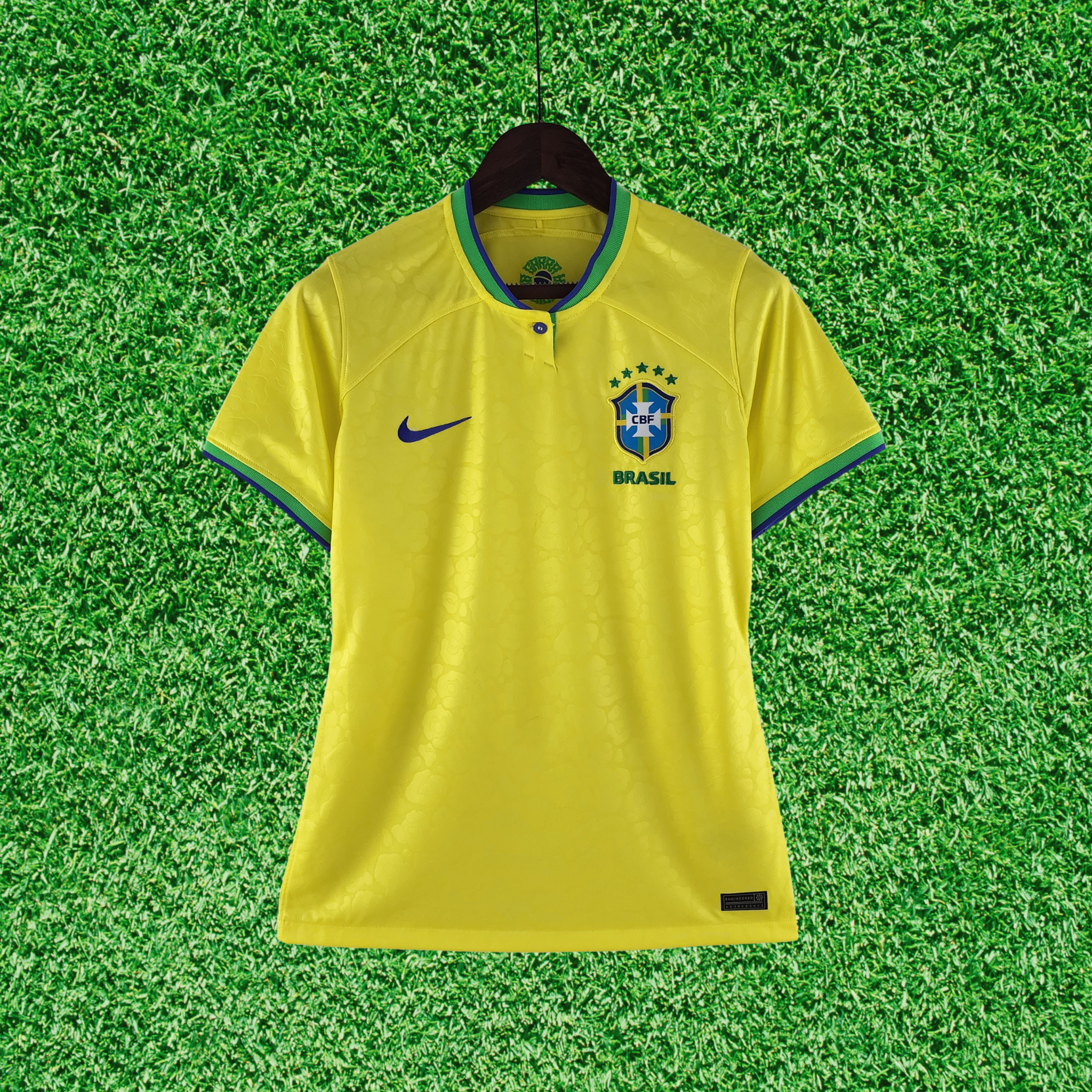 Camisa Brasil I 2022 Feminina Retrô