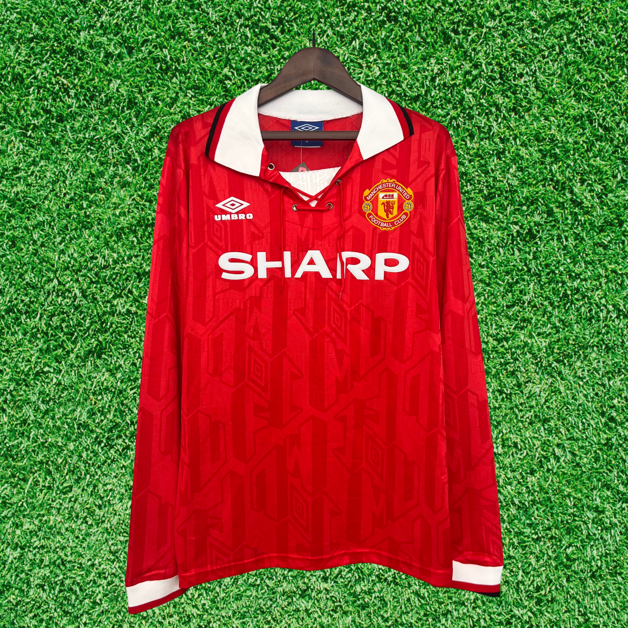 Camisa Manchester United I 92/94 Retrô Manga Longa