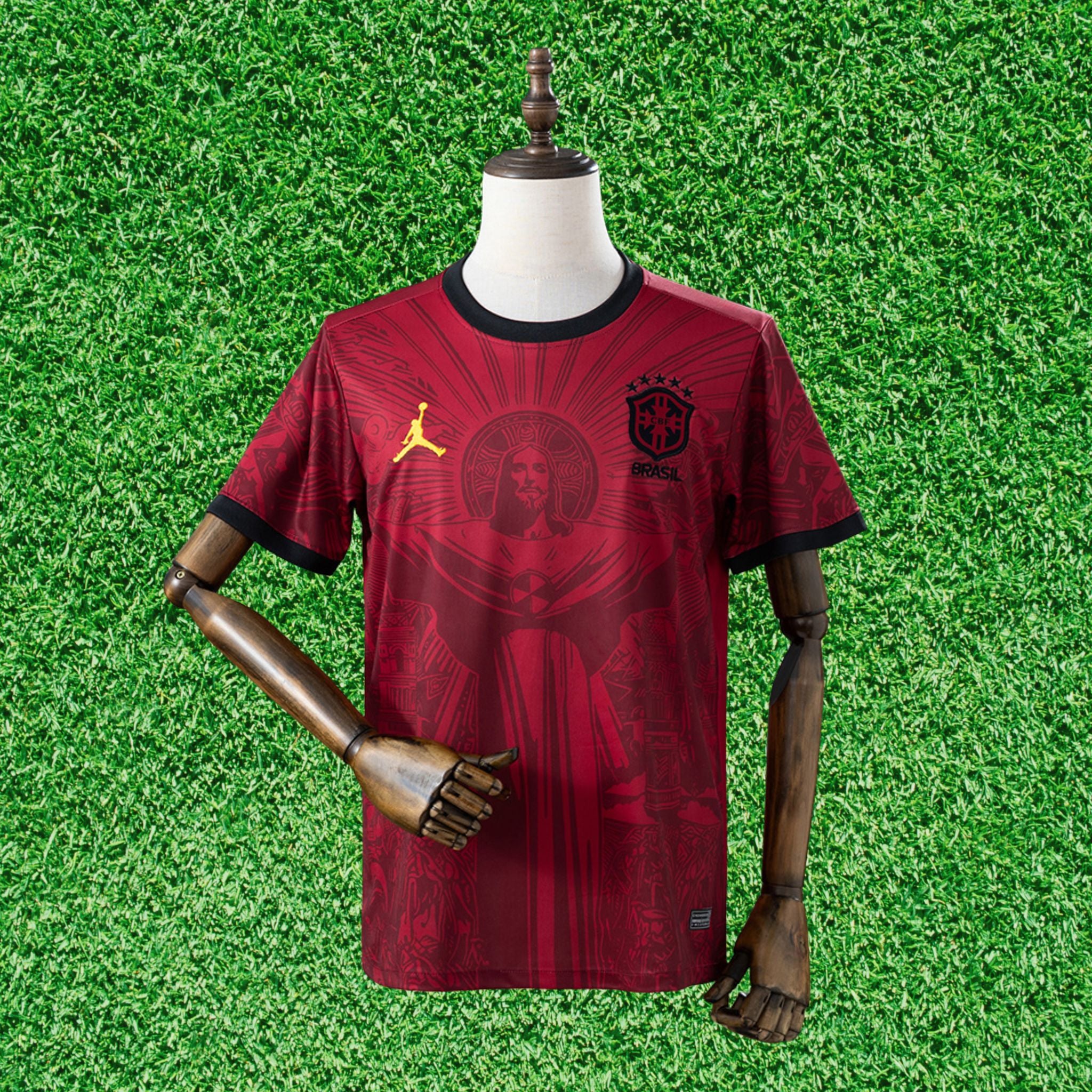 Camisa Brasil Cristo Vermelha 2026 Torcedor