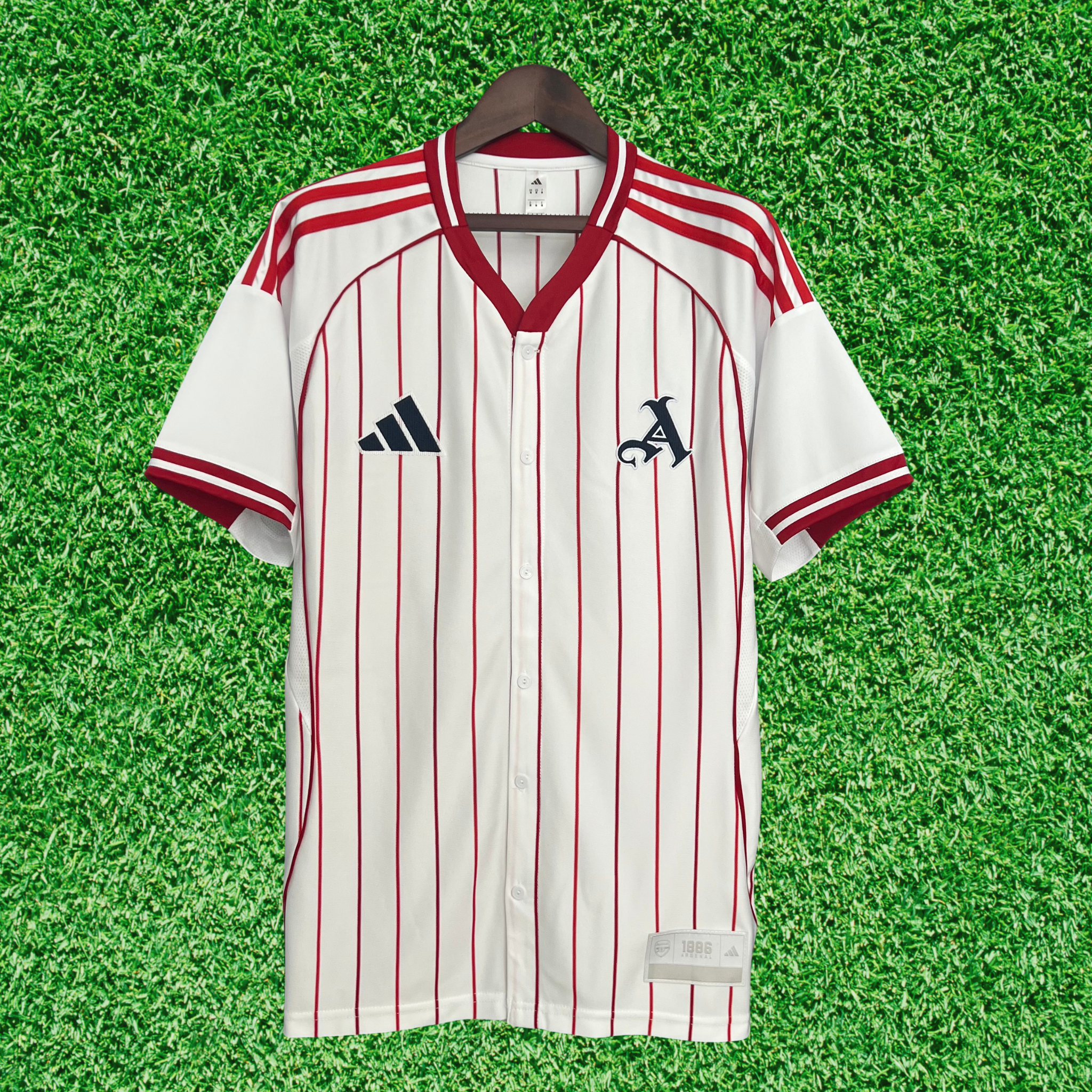 Camisa Arsenal Baseball - US Pack 25/26 Retrô
