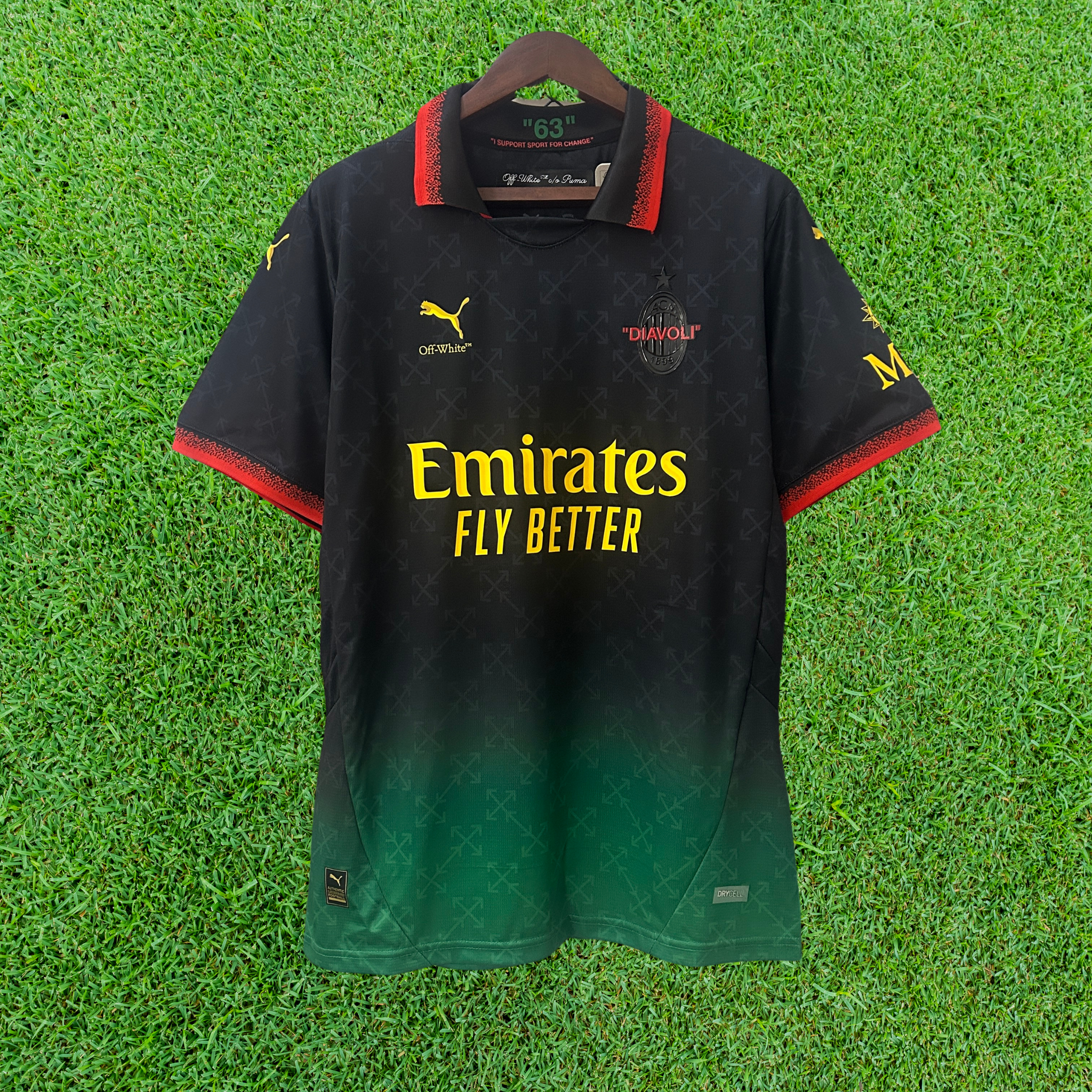 Camisa AC Milan Off-White 25/26 Torcedor