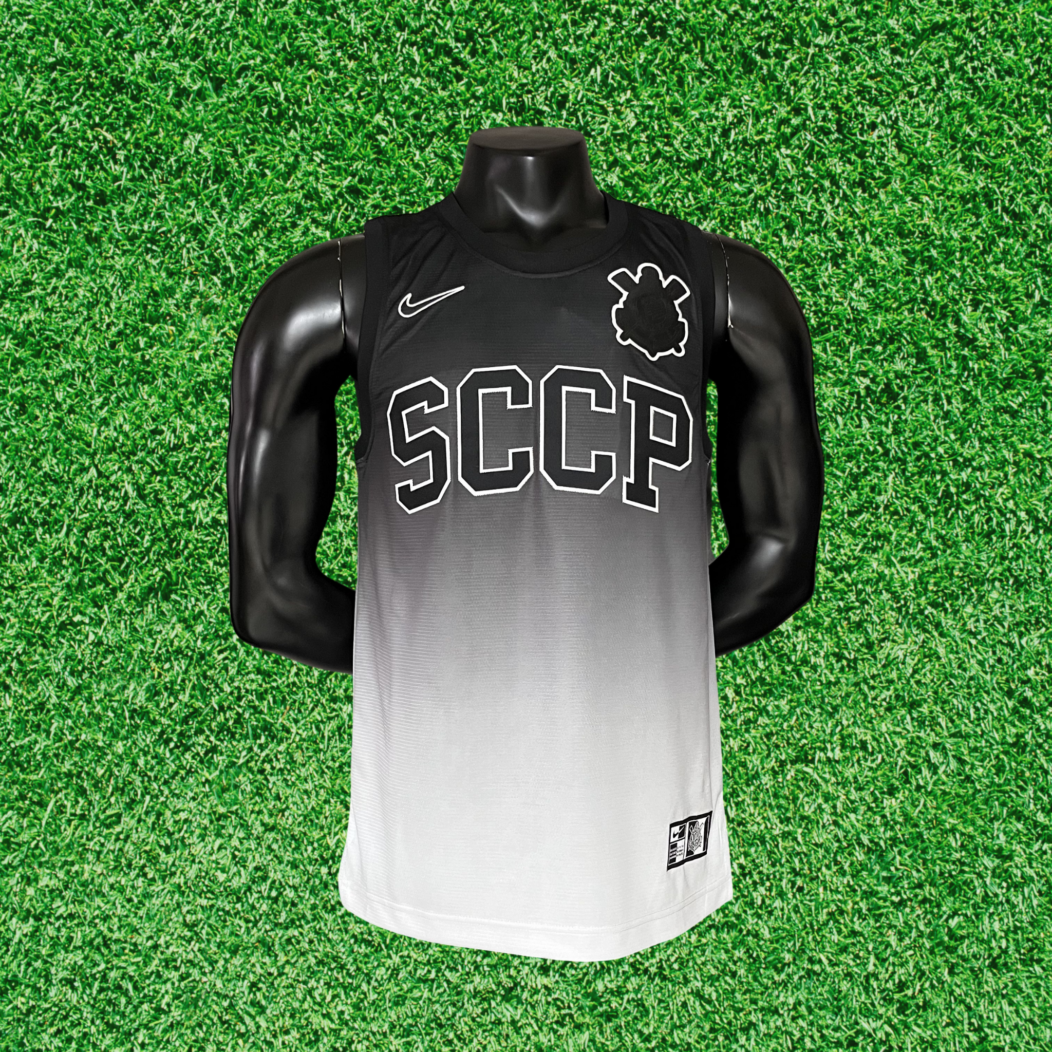 Regata Corinthians Preto e Branco 25/26 Torcedor