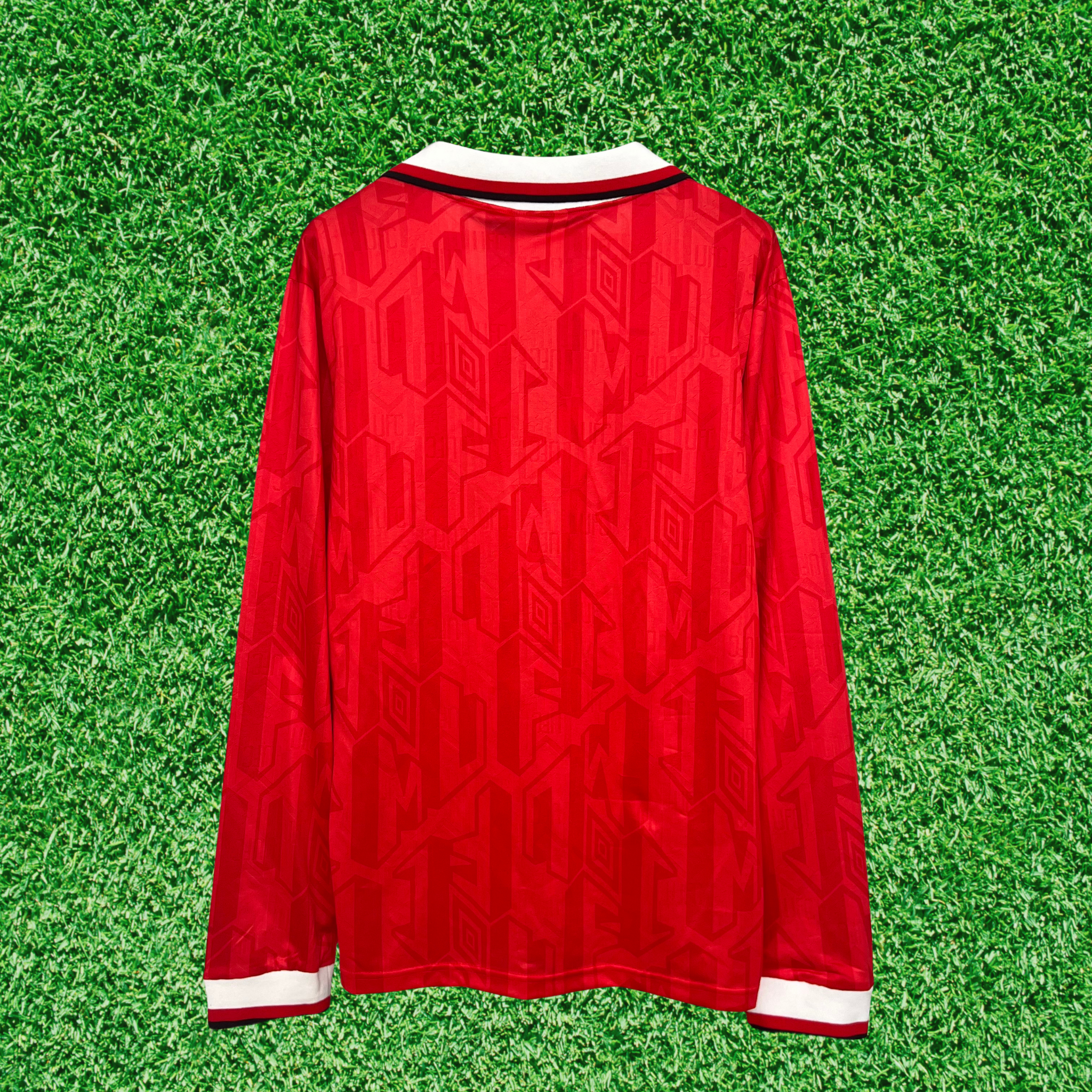 Camisa Manchester United I 92/94 Retrô Manga Longa