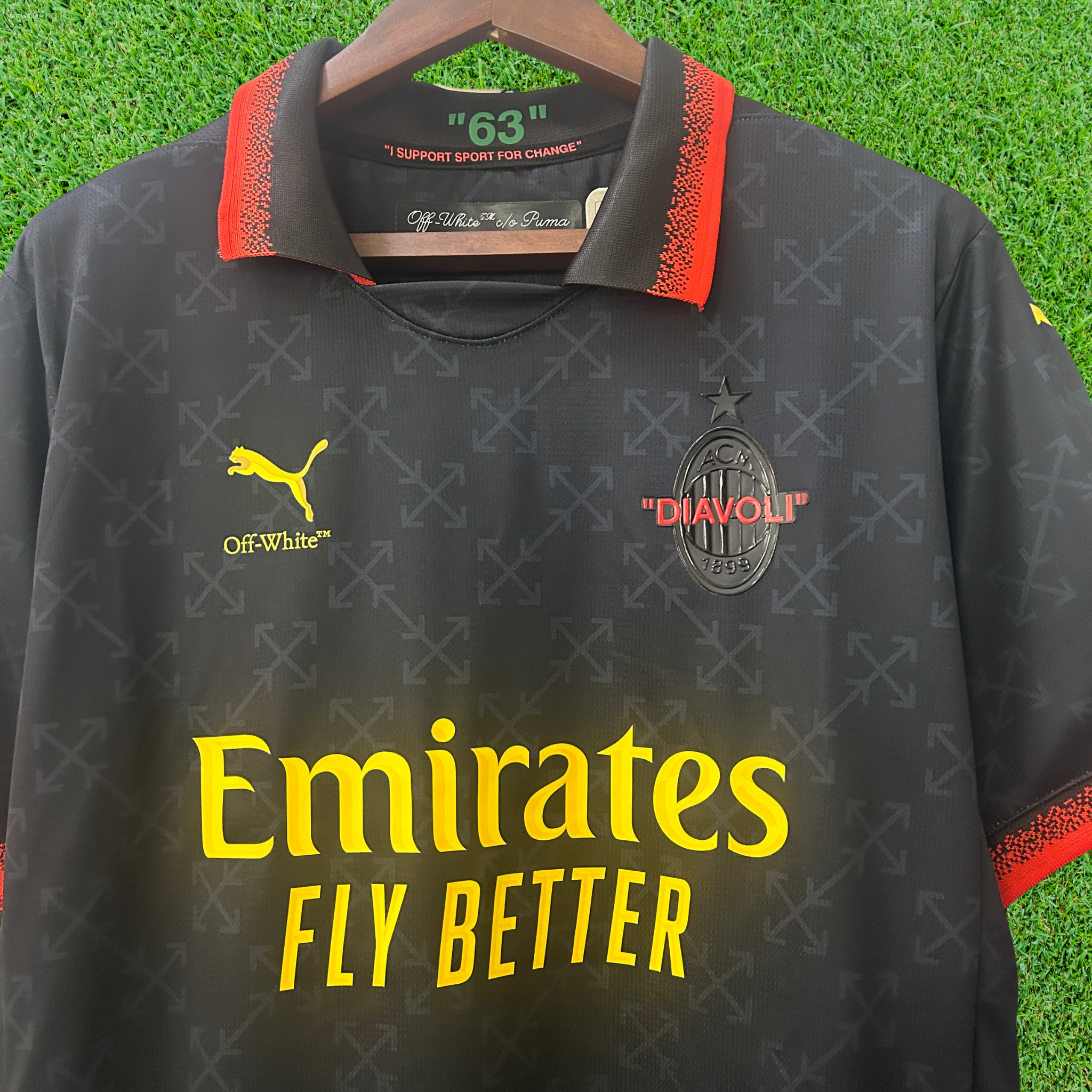 Camisa AC Milan Off-White 25/26 Torcedor