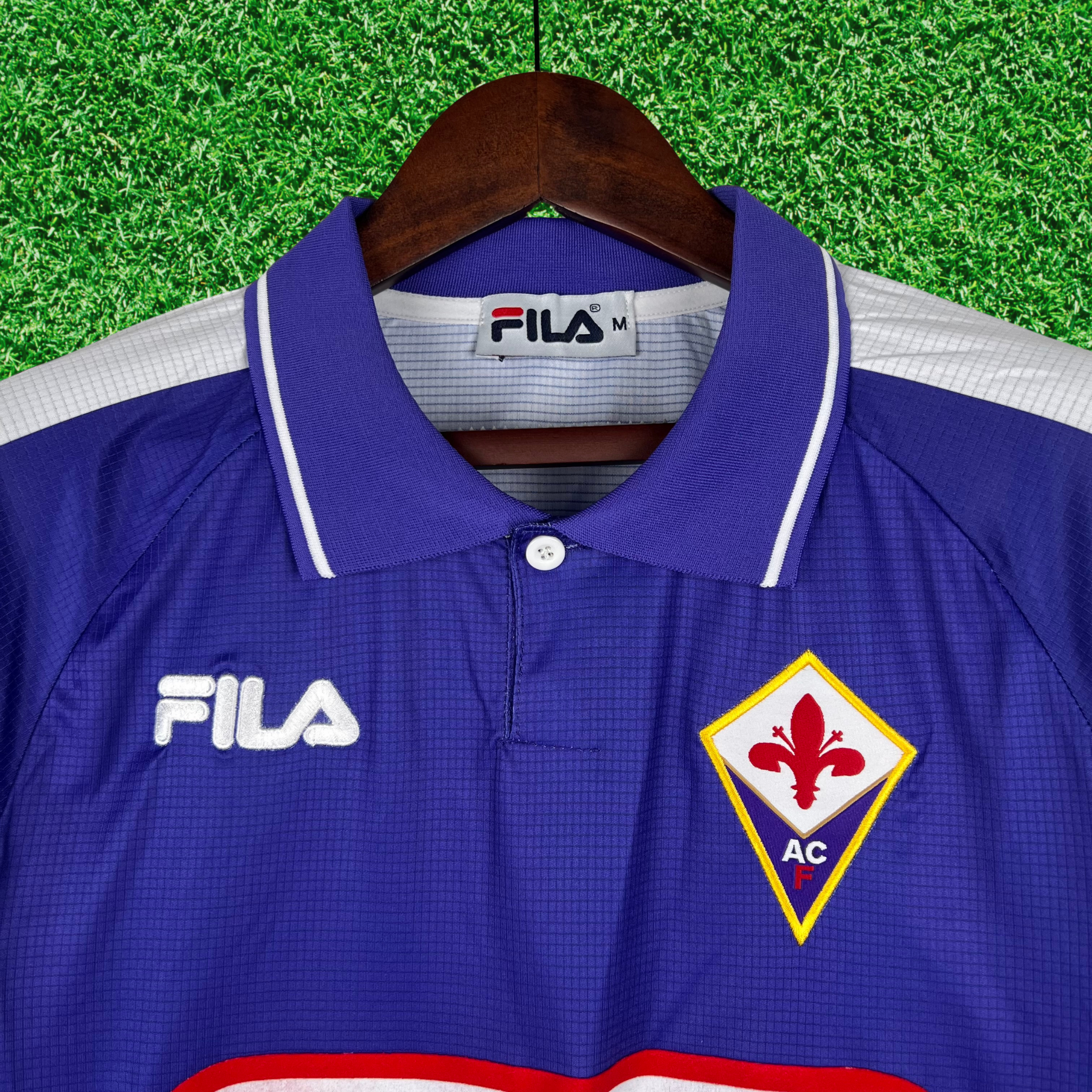 Camisa ACF Fiorentina I 98/99 Retrô Manga Longa