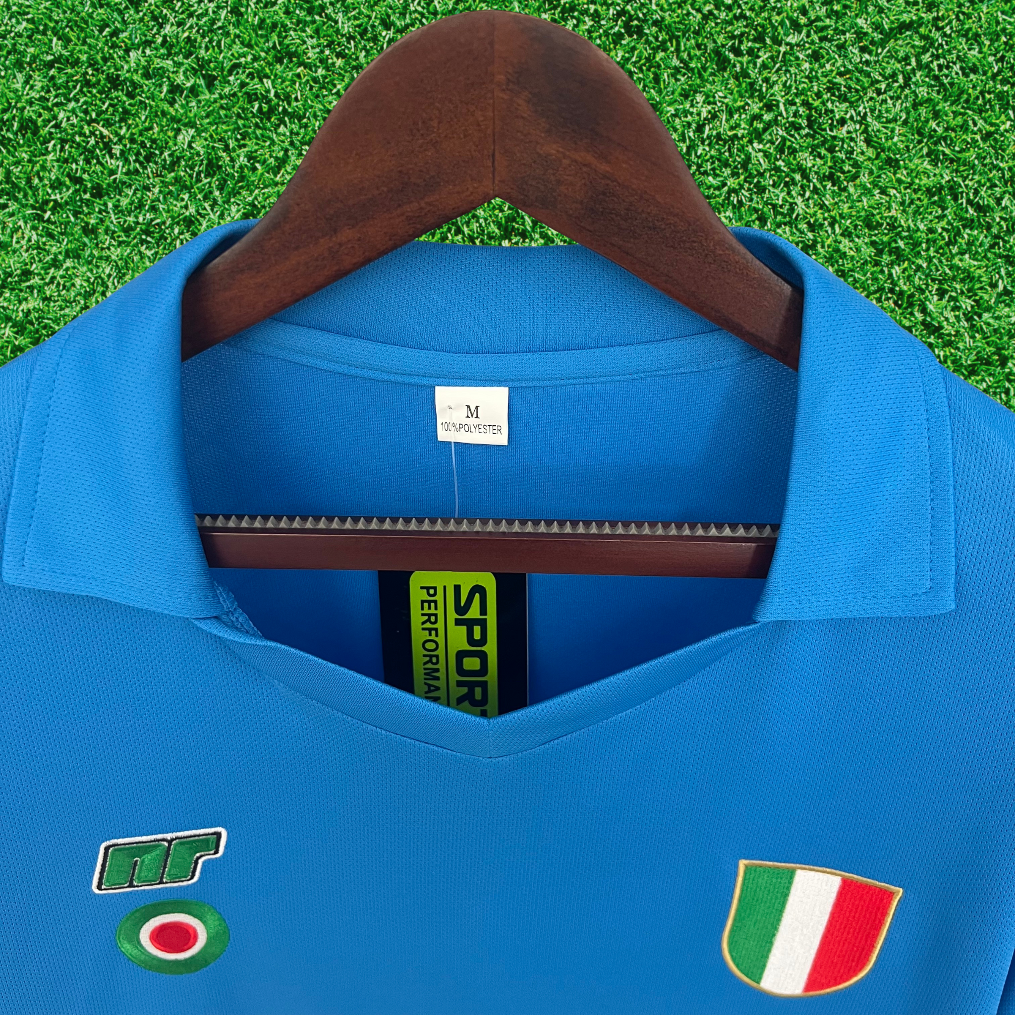 Camisa SSC Napoli I 87/88 Retrô Manga Longa