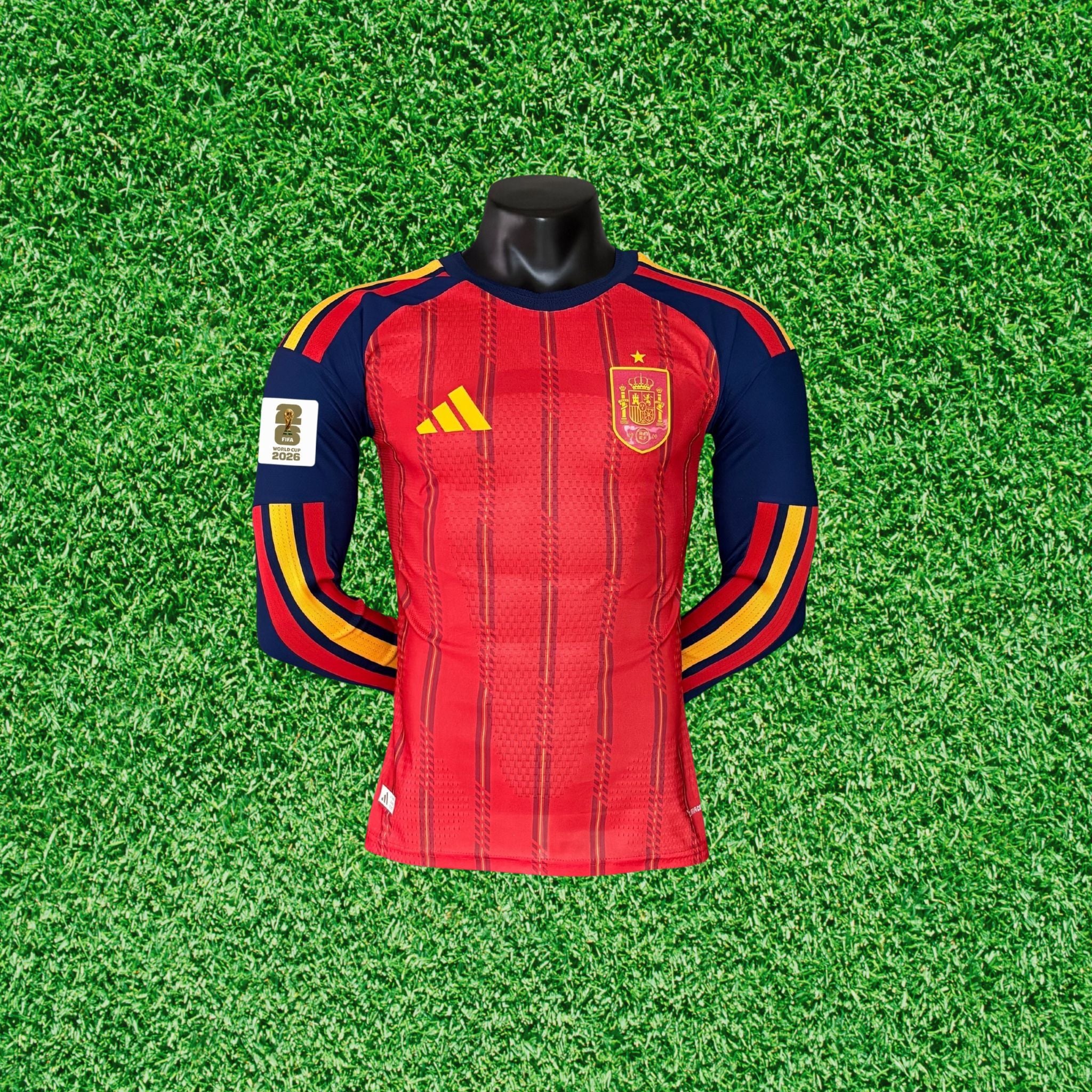 Camisa Espanha I 2026 Jogador Manga Longa