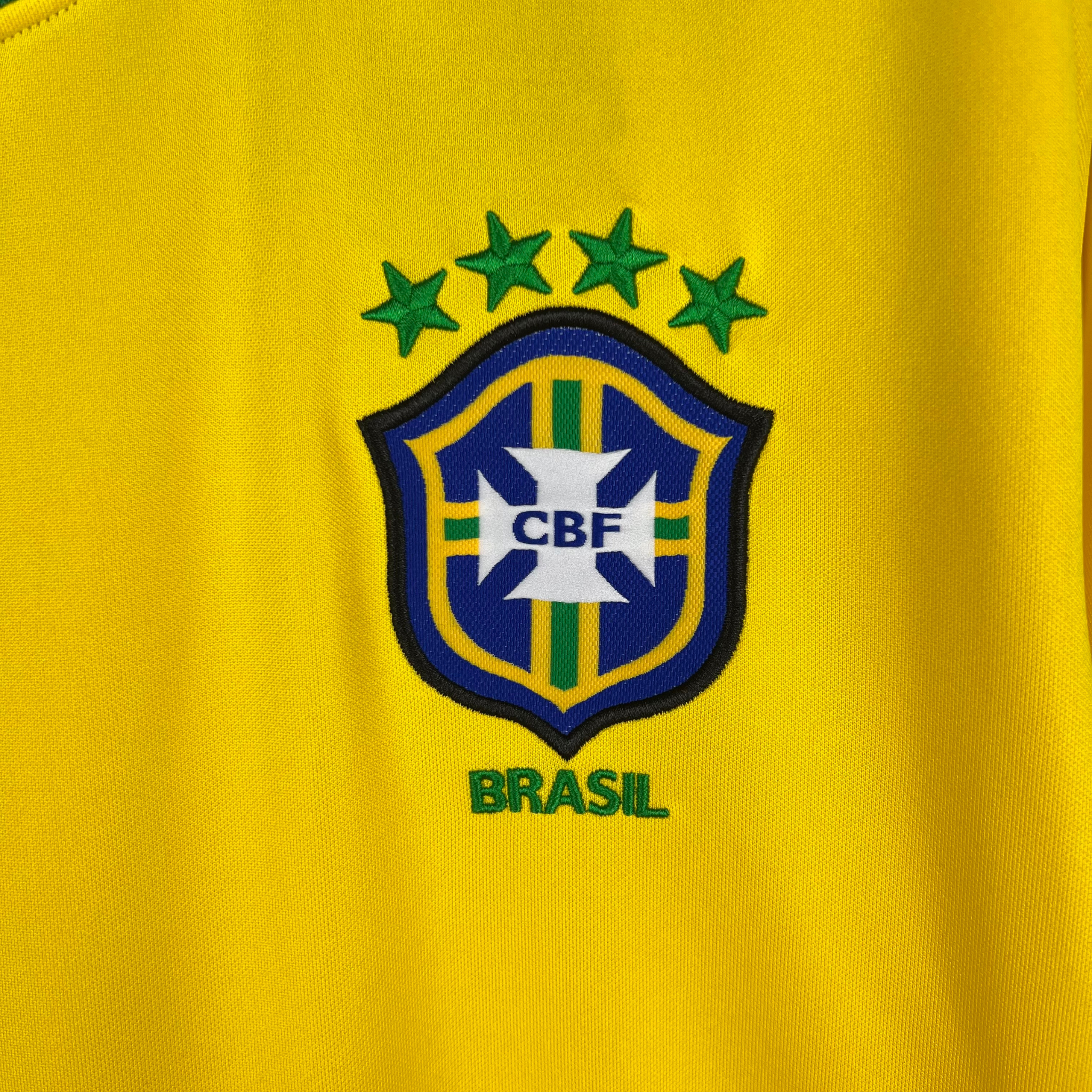 Camisa Brasil I 1998 Retrô Manga Longa