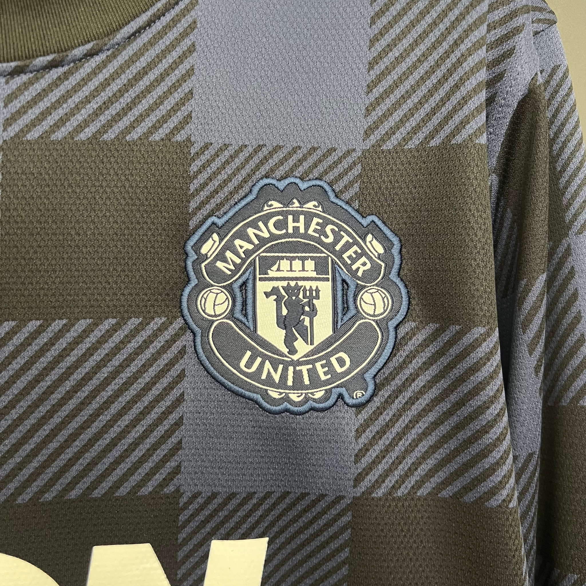 Camisa Manchester United II 13/14 Retrô Manga Longa