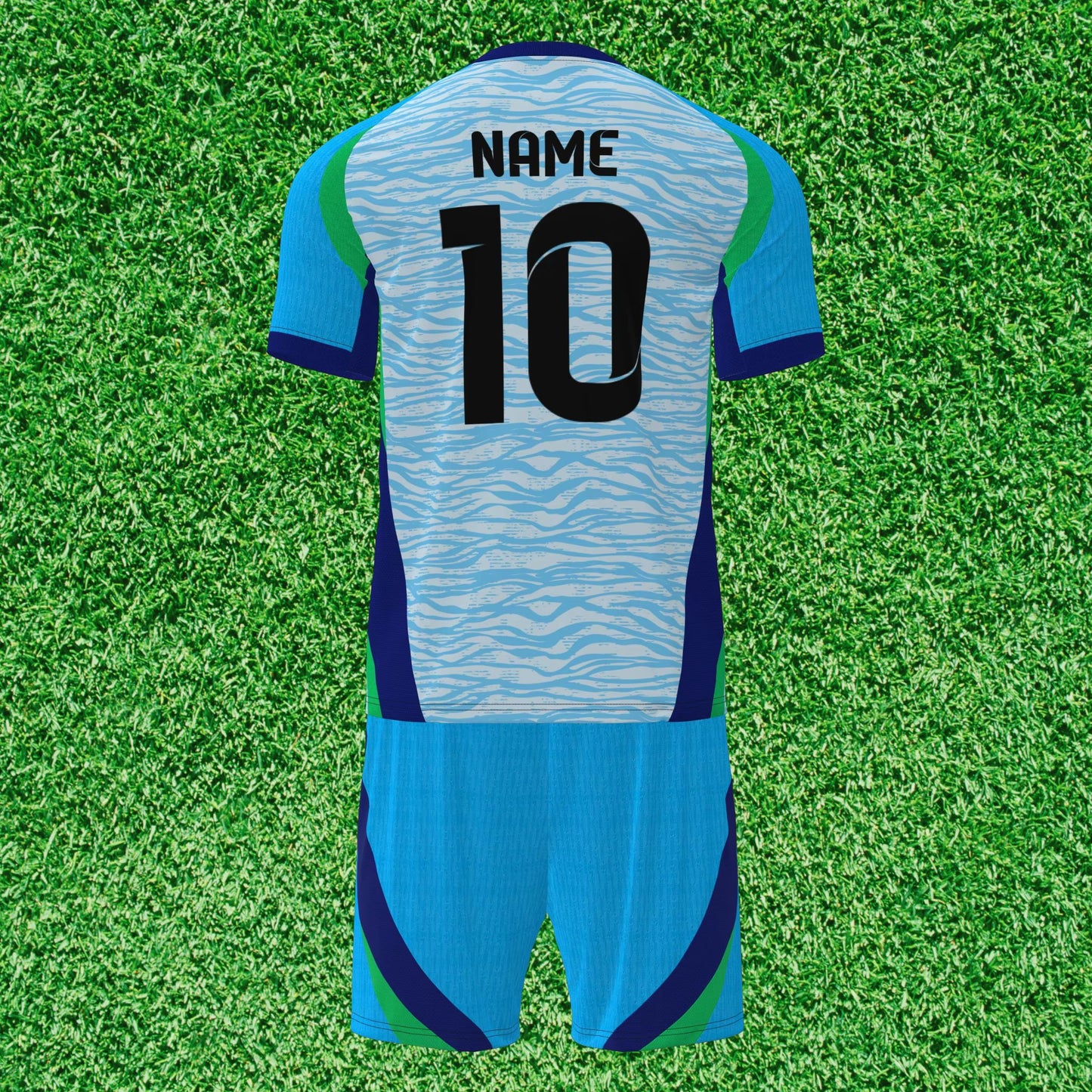 Camisa Futebol Azul e Branco Personalizado 26/27