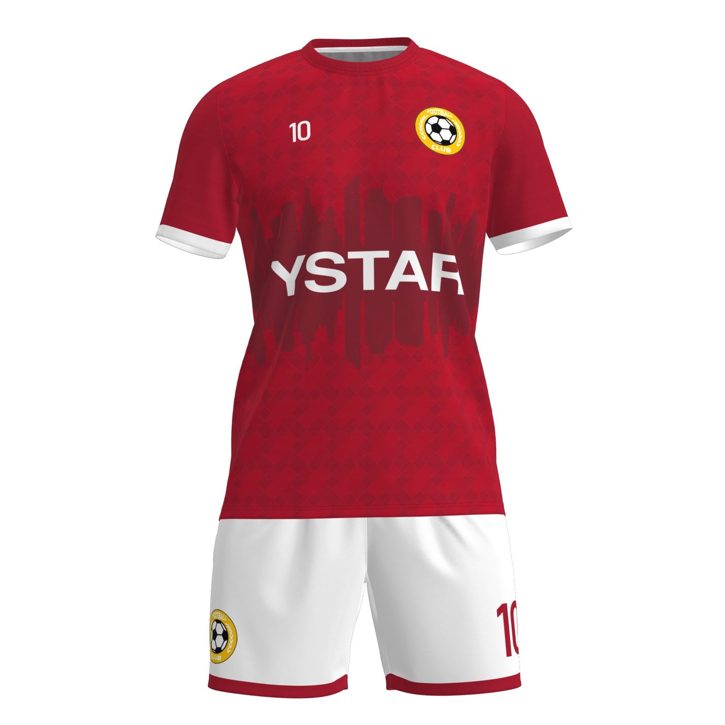 Camisa Futebol Vermelho e Branco Personalizado 26/27