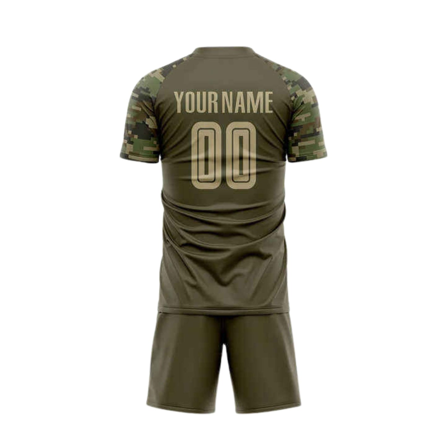 Kit Esportivo Verde Exército Customizado 25/26