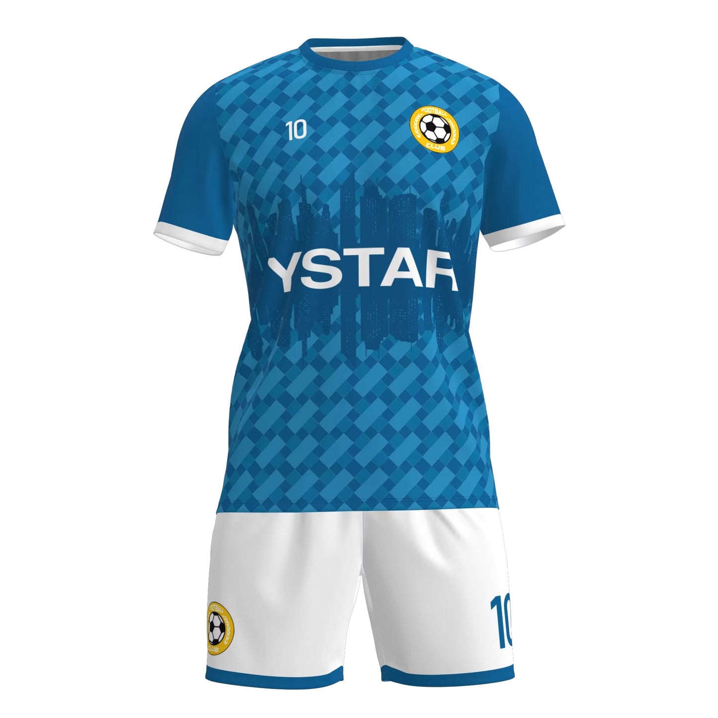 Camisa Futebol Azul e Branco Personalizado 26/27