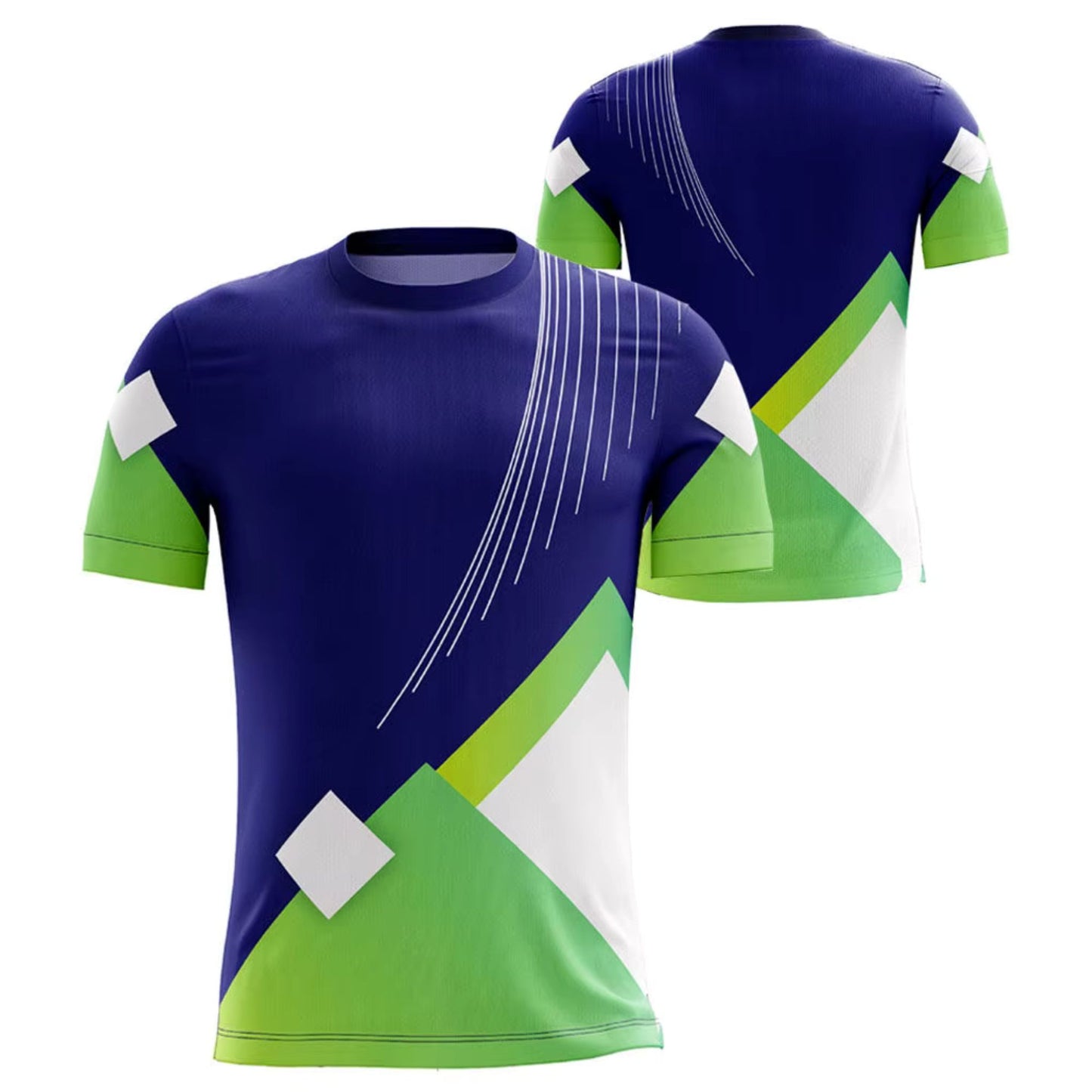Camisa Futebol Azul e Verde Personalizado 25/26