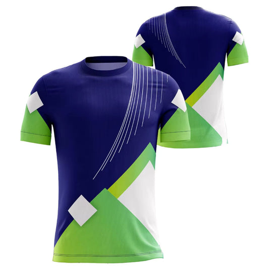 Camisa Futebol Azul e Verde Personalizado 25/26