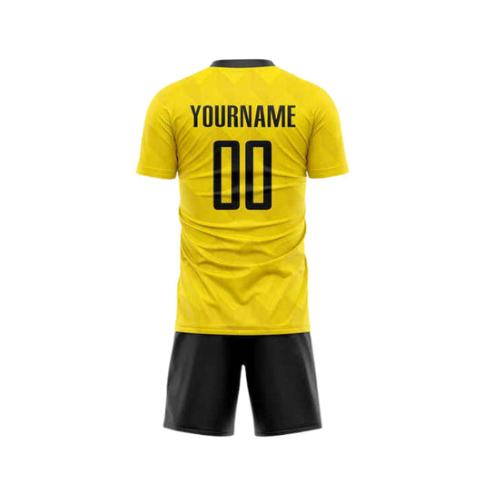 Kit Esportivo Amarelo Preto Simples Customizado 25/26
