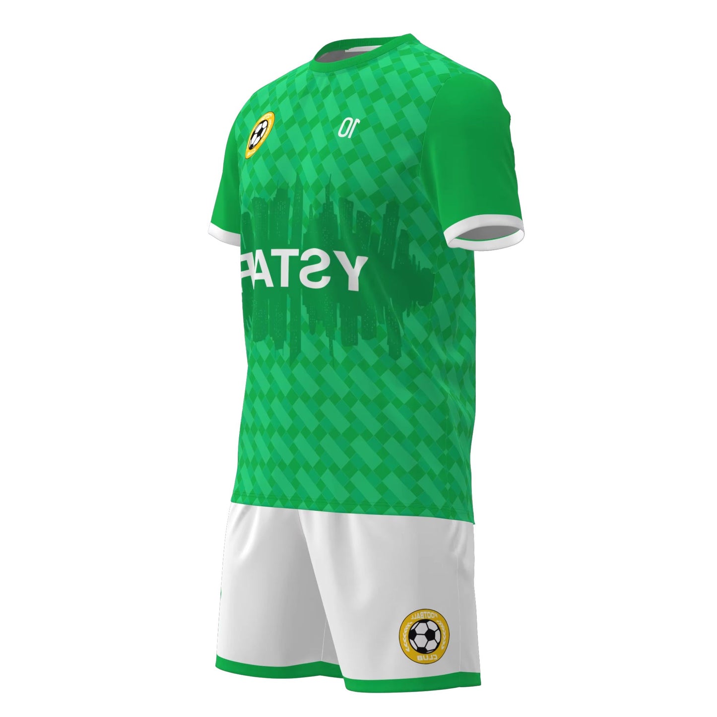 Camisa Futebol Verde e Branco Personalizado 26/27