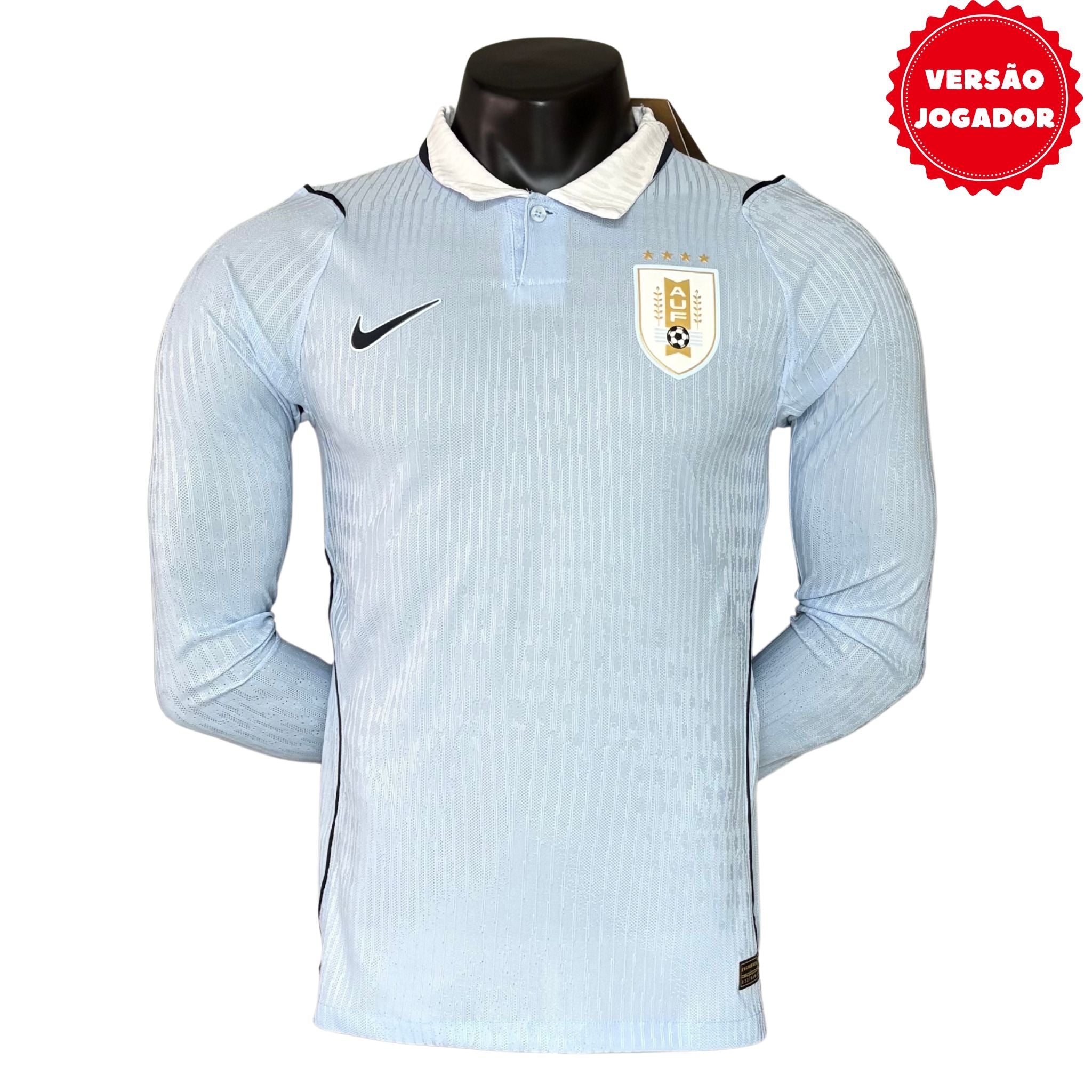 Camisa Uruguay I 2026 Jogador Manga Longa