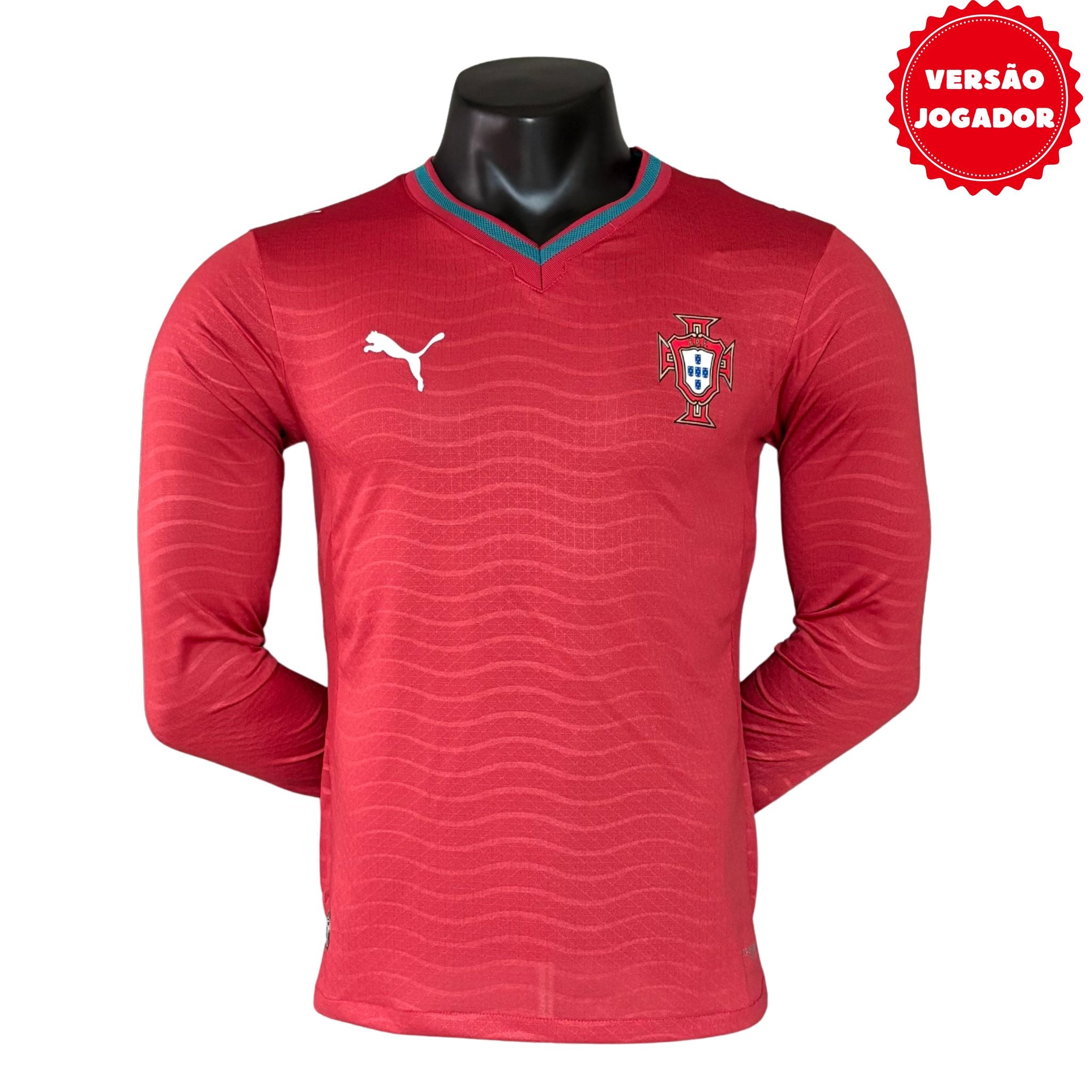 Camisa Portugal I 2026 Jogador Manga Longa