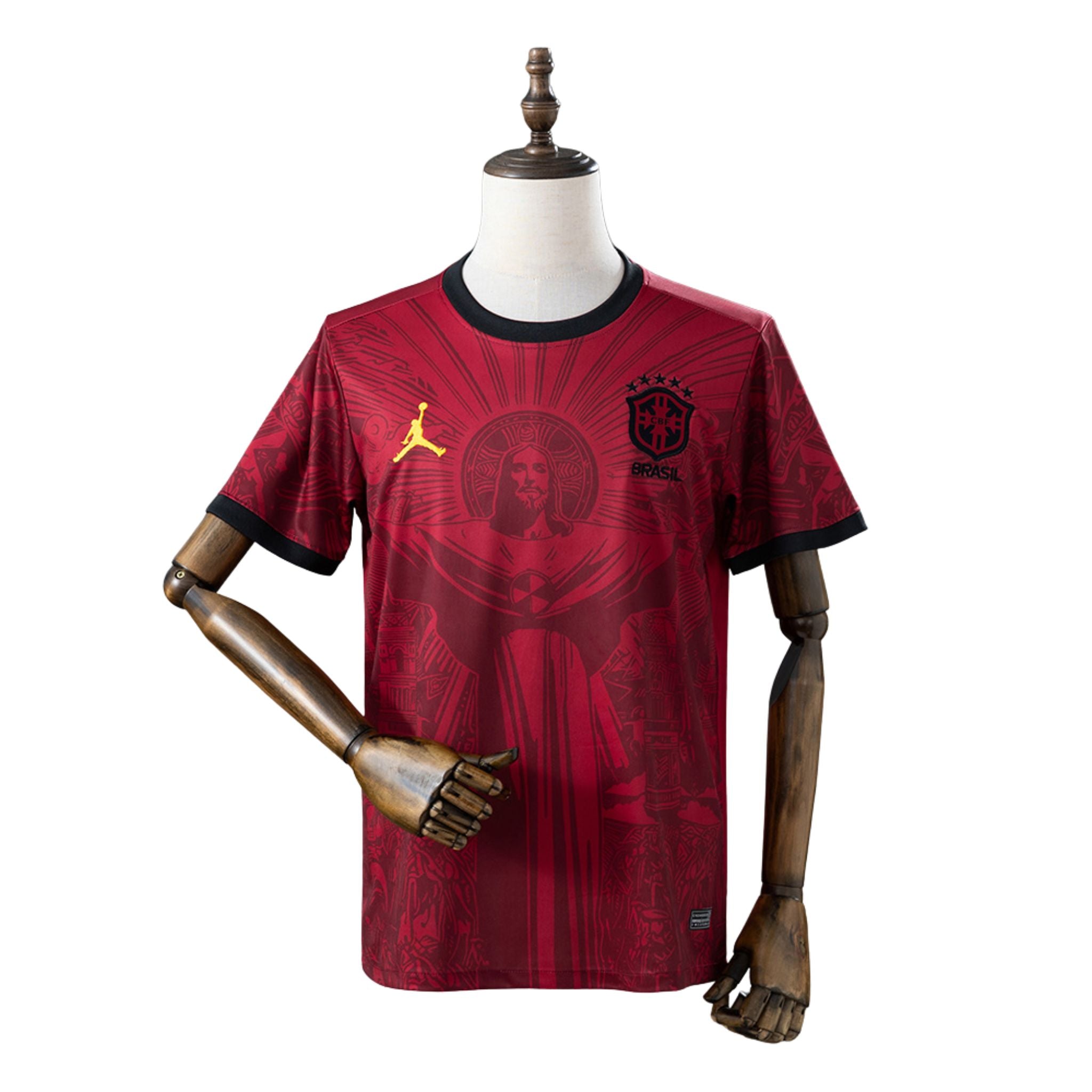 Camisa Brasil Cristo Vermelha 2026 Torcedor