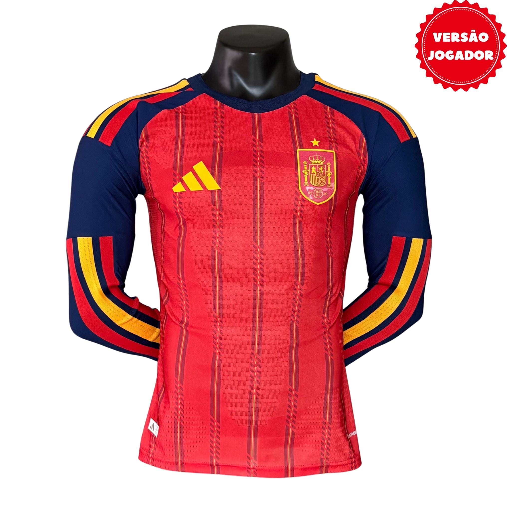 Camisa Espanha I 2026 Jogador Manga Longa