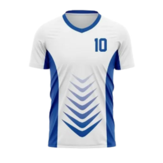 Camisa Futebol Azul e Branca Customizada 25/26