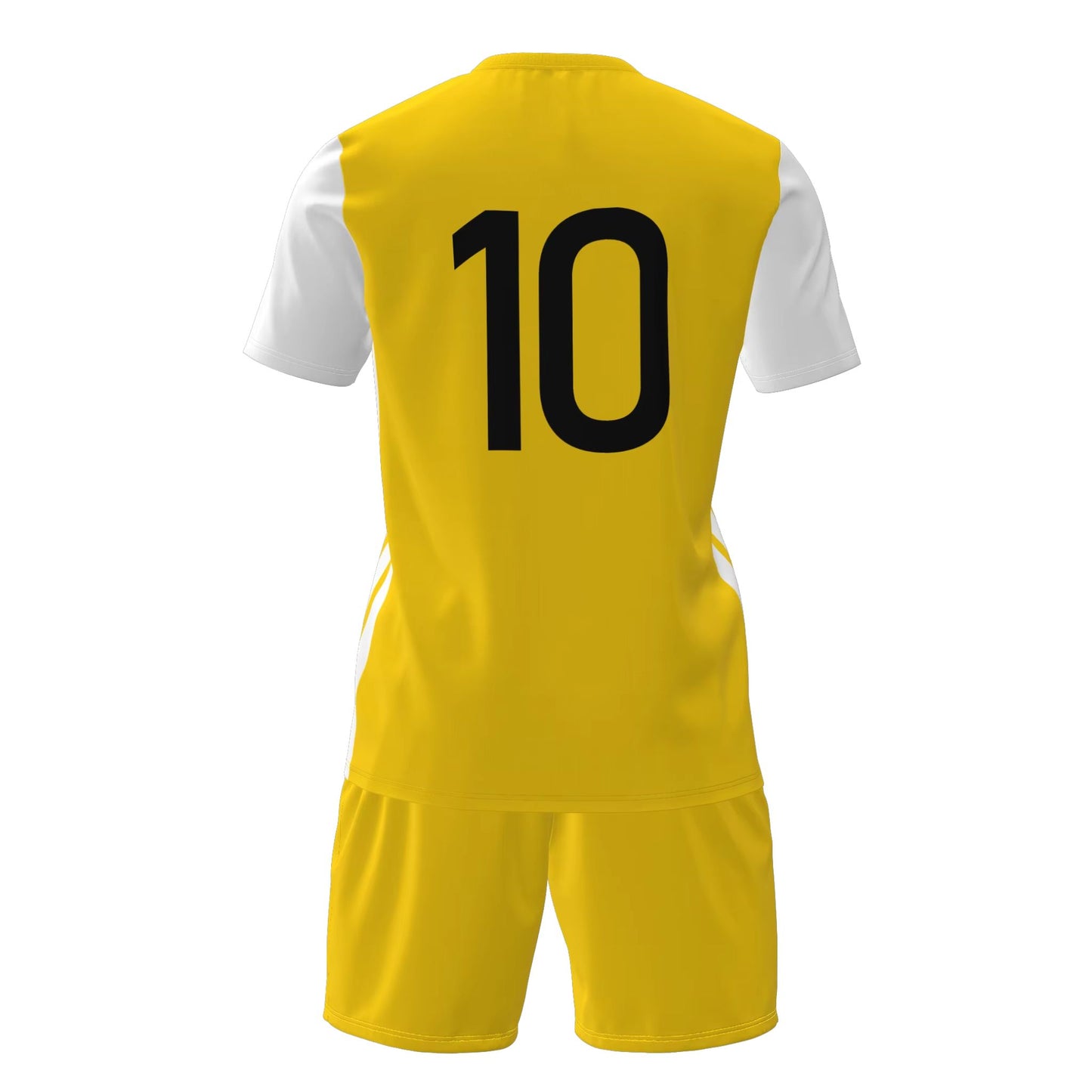 Camisa Futebol Amarela e Branco Personalizado 26/27