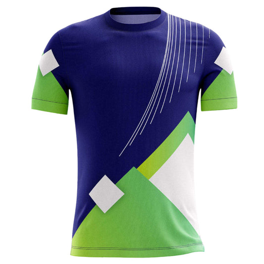 Camisa Futebol Azul e Verde Customizada 25/26