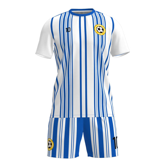 Camisa Futebol Azul e Branco Personalizado 26/27