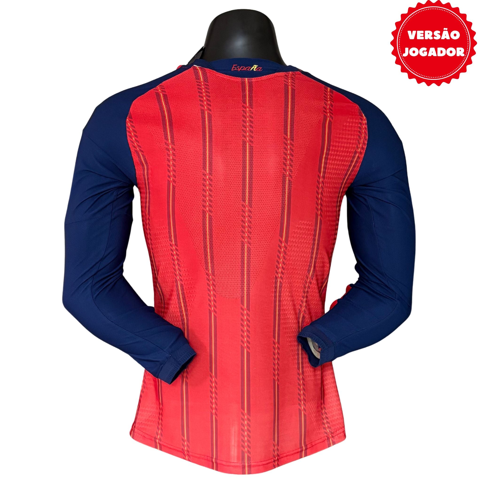 Camisa Espanha I 2026 Jogador Manga Longa