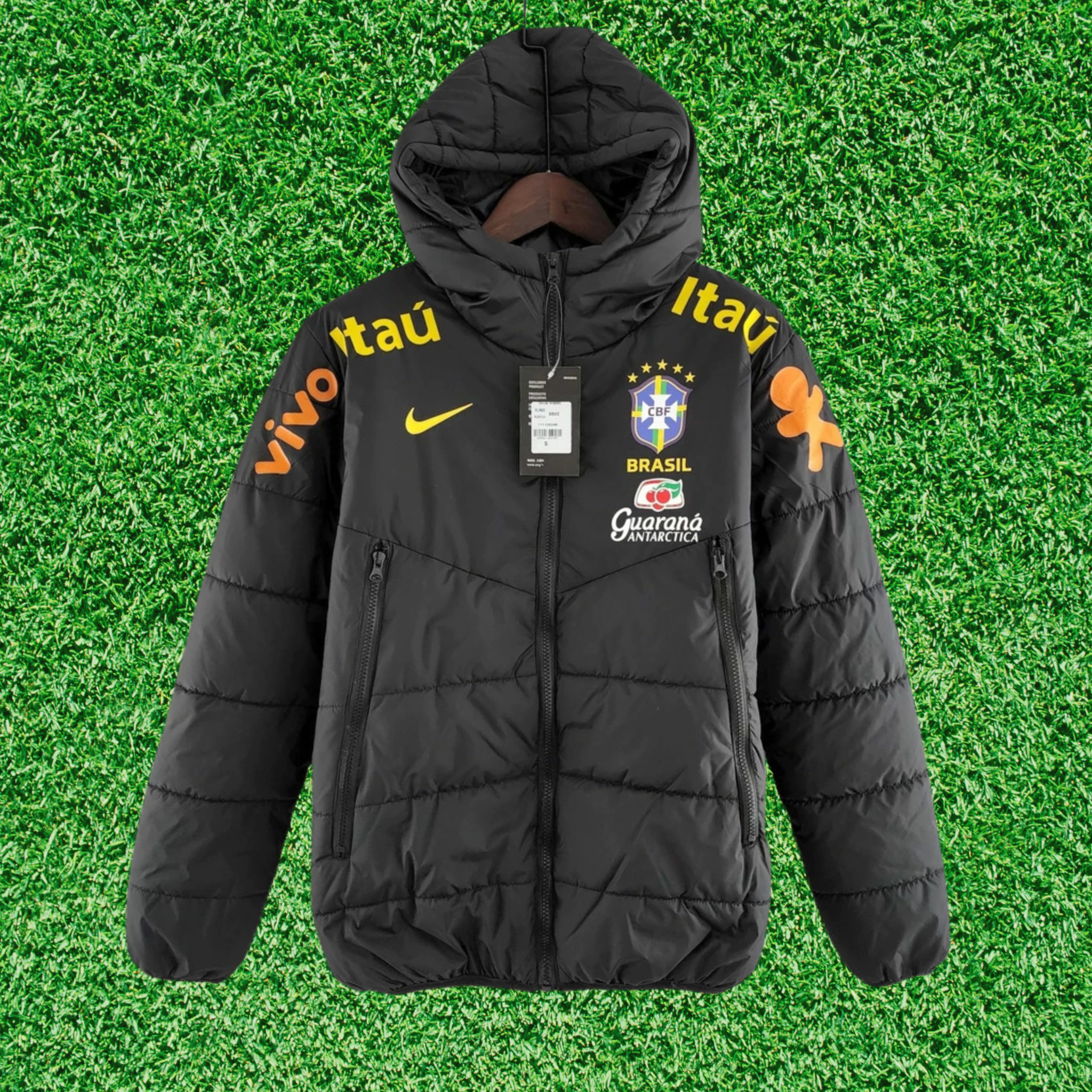 Jaqueta Brasil Preta 22/23 Bobojaco
