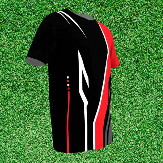 Camisa Futebol Vermelho e Preta Customizada 25/26