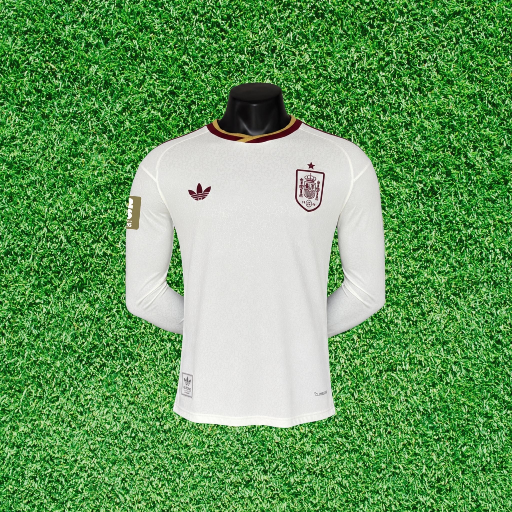 Camisa Espanha II 2026 Jogador Manga Longa