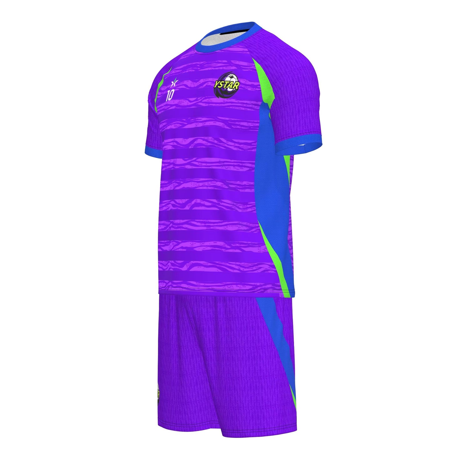 Camisa Futebol Roxo e Azul Personalizado 26/27