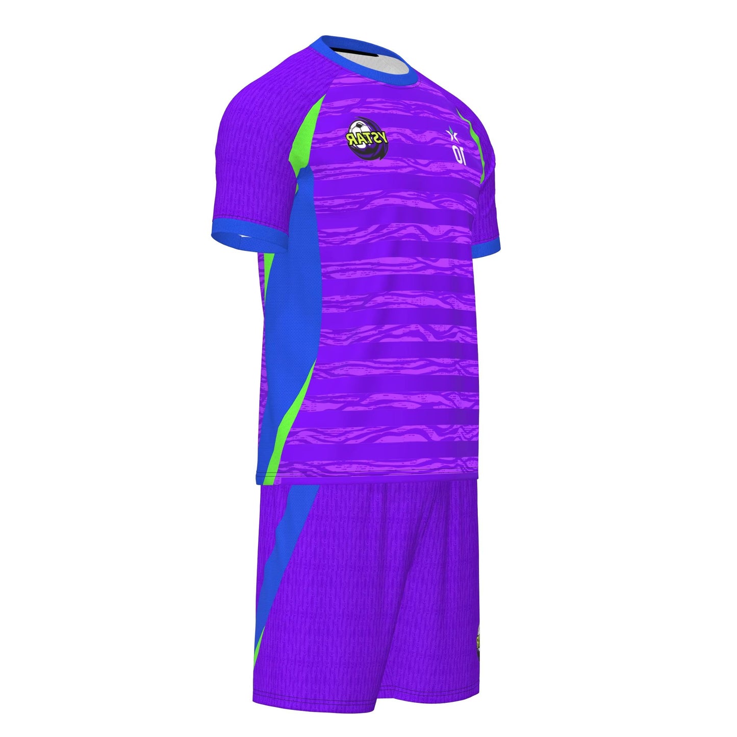Camisa Futebol Roxo e Azul Personalizado 26/27