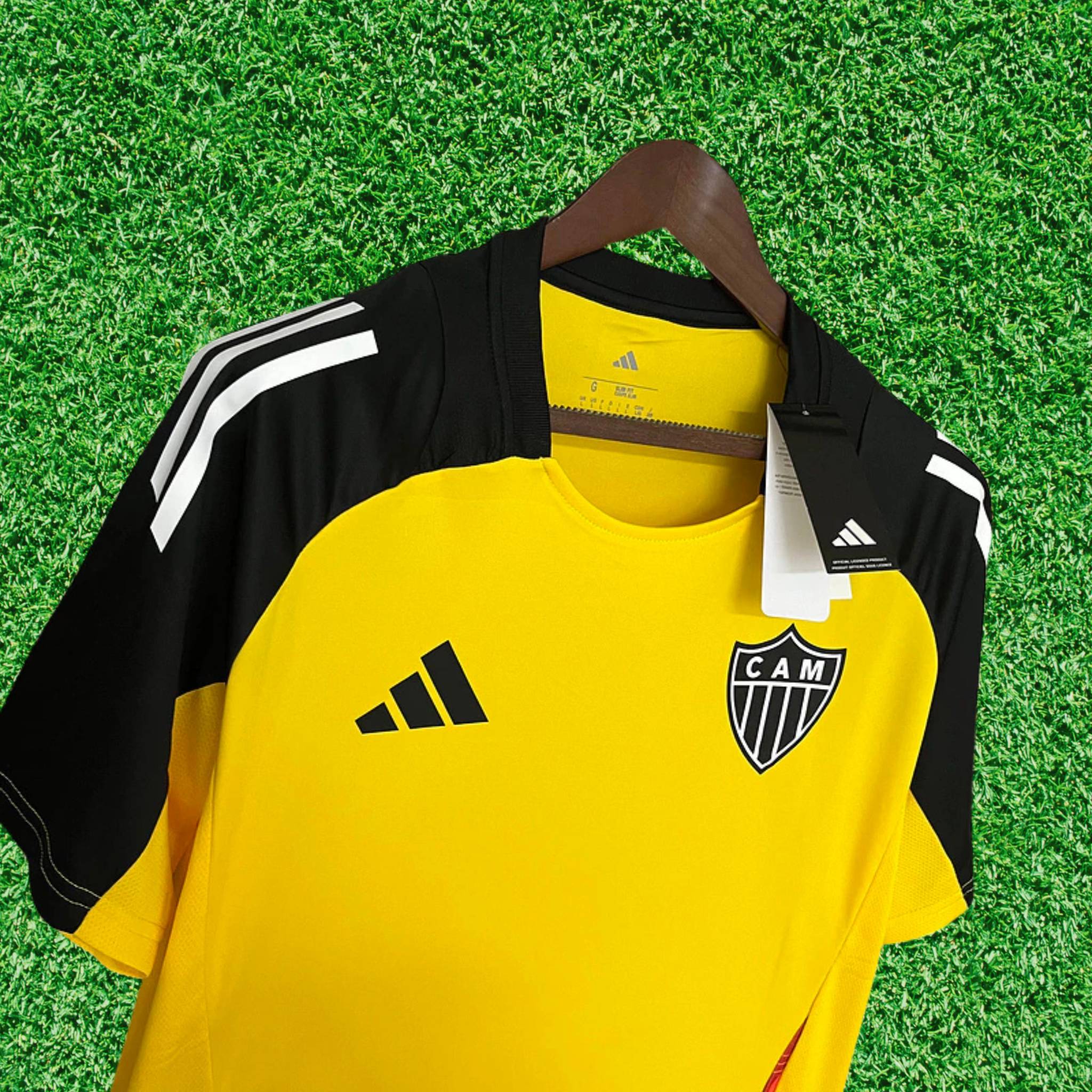 Camisa Atlético Mineiro Treino Amarelo 25/26 Torcedor