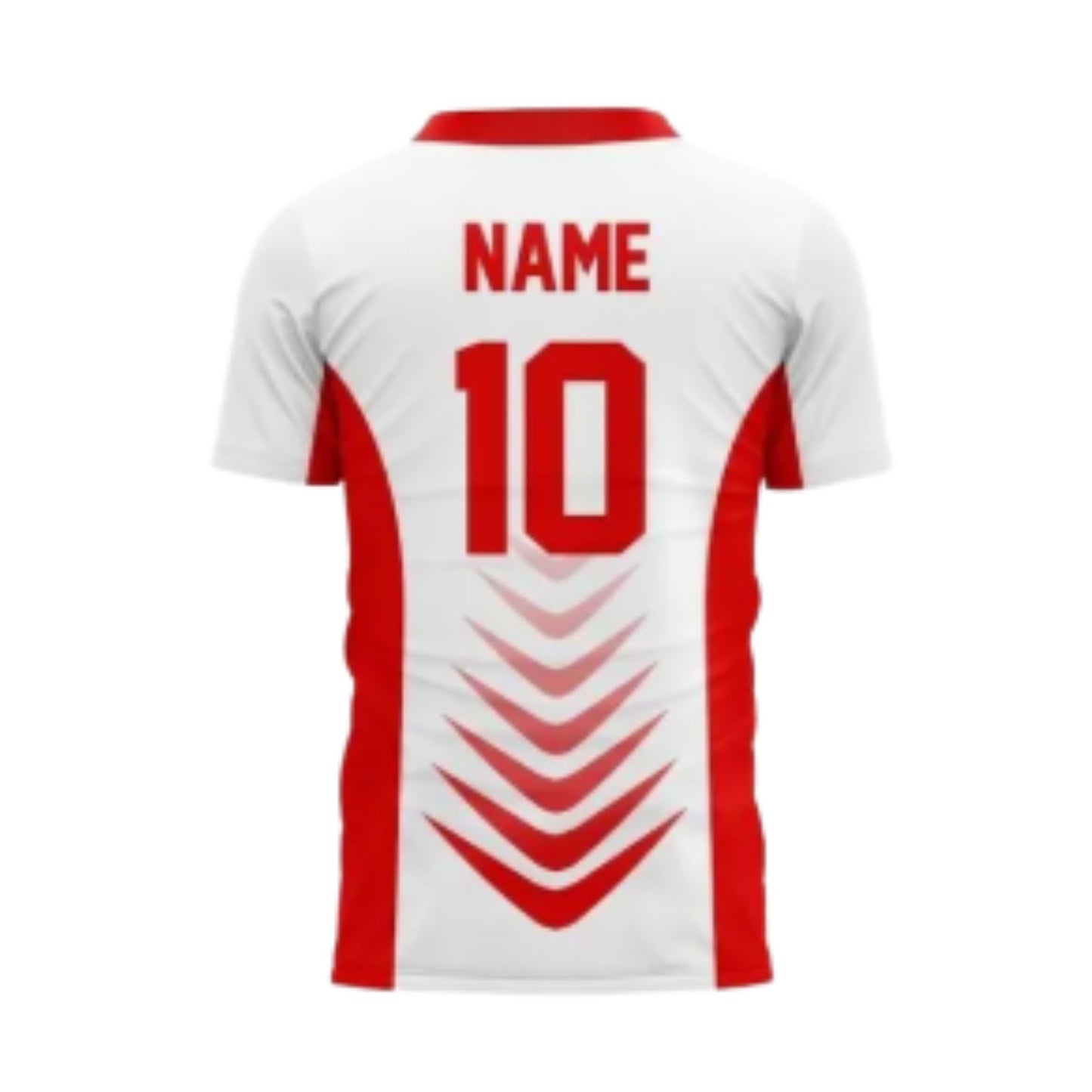 Camisa Futebol Vermelha e Branca Customizada 25/26