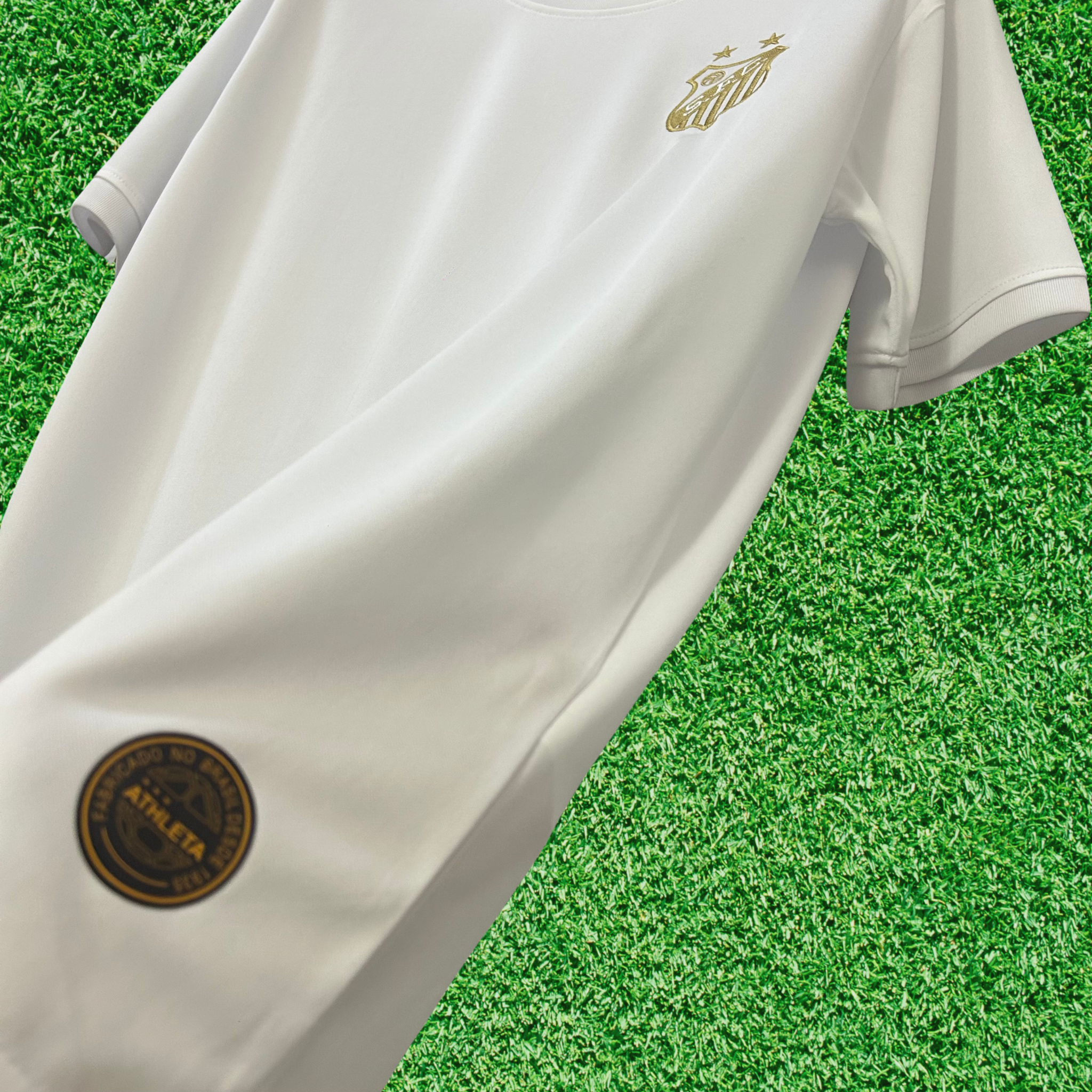 Camisa Santos Pelé Mil Gols Branca 25/26 Torcedor