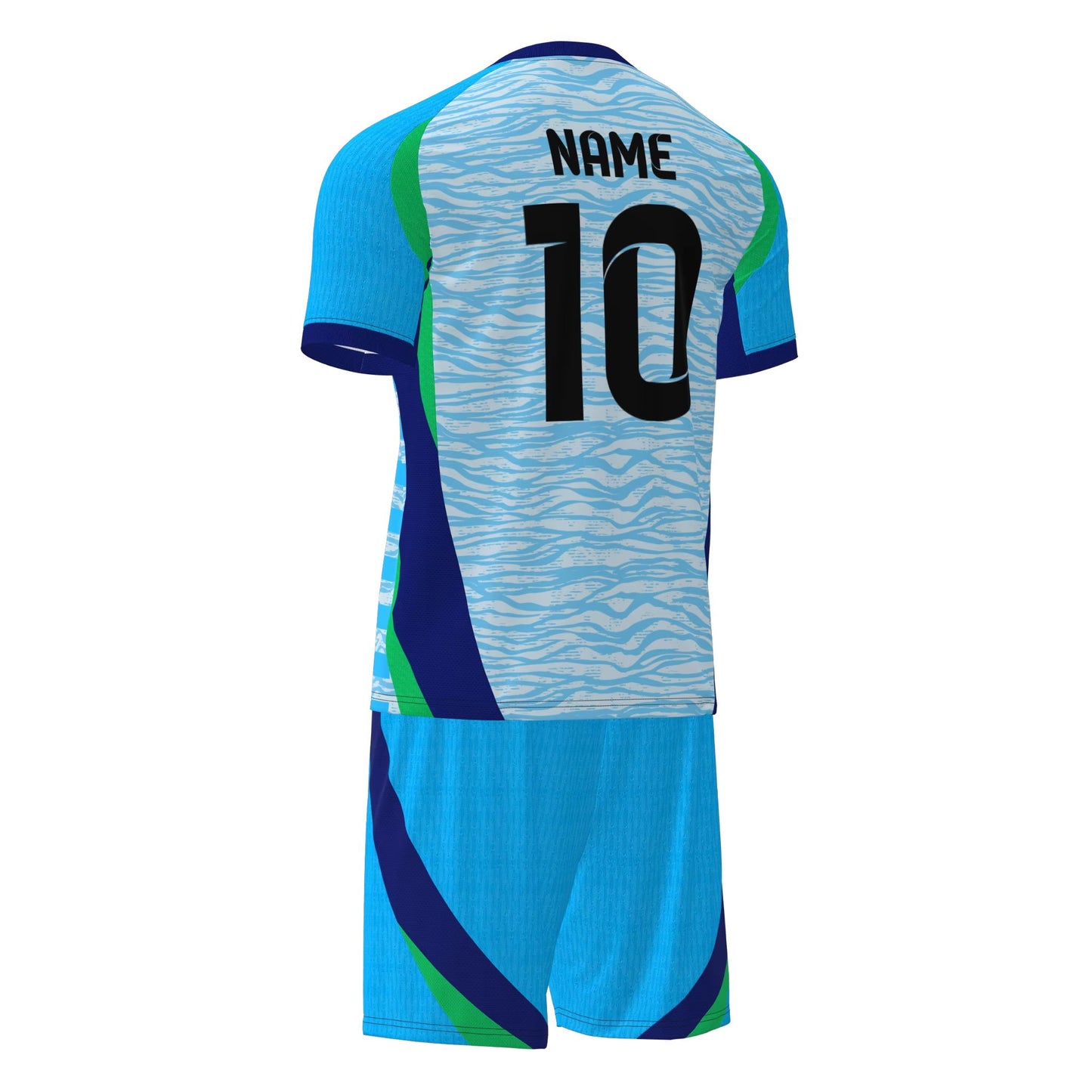 Camisa Futebol Azul e Branco Personalizado 26/27