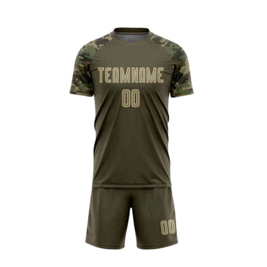 Kit Esportivo Verde Exército Customizado 25/26