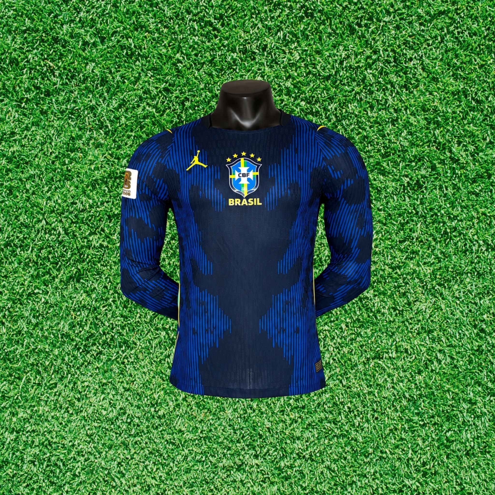 Camisa Brasil II 2026 Jogador Manga Longa